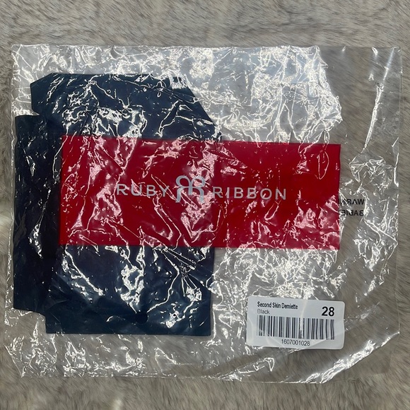 Ruby Ribbon | Second Skin Demiette, in Black #1607 NWT - Picture 6 of 7